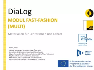 Presentation: Fast Fashion | MultiDiaLog | Materialien für Lehrende