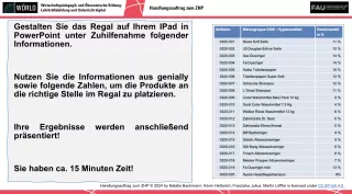Presentation: Handlungsauftrag zum zentralen Handlungsprodukt (ZHP)