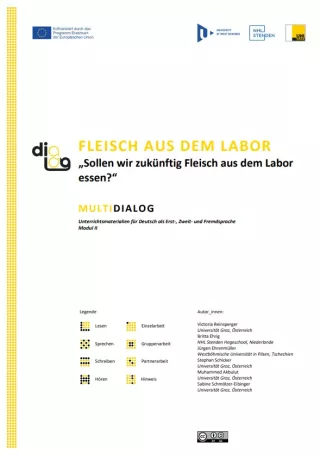 Arbeitsblatt: Fleisch aus dem Labor | MultiDiaLog | Teil 1: „Sollen wir zukünftig Fleisch aus dem Labor essen?“