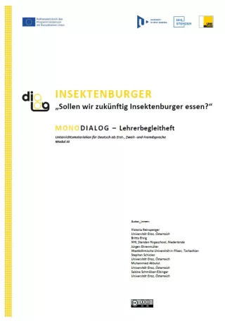 Handbuch: Insektenburger | MonoDiaLog | Lehrerbegleitheft