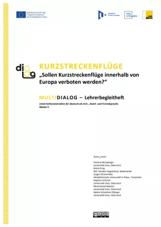 Handbuch: Kurzstreckenflüge | MultiDiaLog | Lehrerbegleitheft