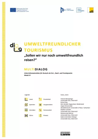 Arbeitsblatt: Umweltfreundlicher Tourismus | MultiDiaLog | Teil 1: „Sollen wir nur noch umweltfreundlich reisen?“