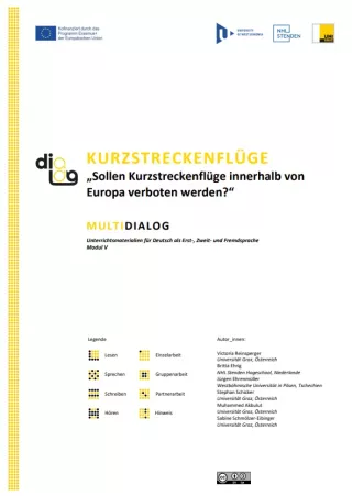 Arbeitsblatt: Kurzstreckenflüge | MultiDiaLog | Teil 1: „Sollen Kurzstreckenflüge innerhalb von Europa verboten werden?“
