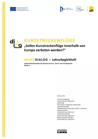 Handbuch: Kurzstreckenflüge | MonoDiaLog | Lehrerbegleitheft
