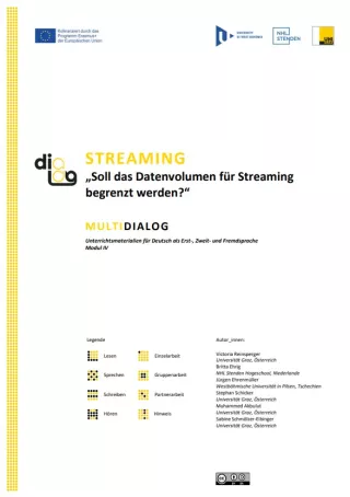 Arbeitsblatt: Streaming | MultiDiaLog | Teil 1: „Soll das Datenvolumen für Streaming begrenzt werden?“