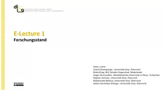 Presentation: DiaLog | Forschungsstand mündliches und schriftliches Argumentieren