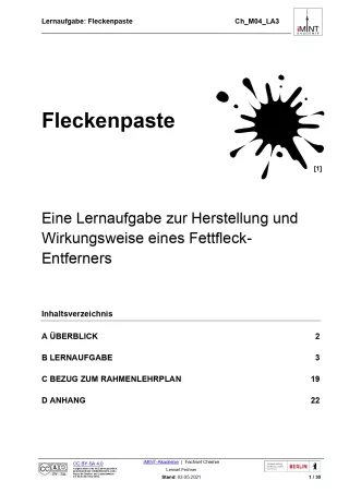 Unterrichtsbaustein: Fleckenpaste (DOCX)