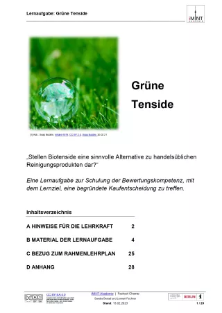 Unterrichtsbaustein: Grüne Tenside (DOCX)