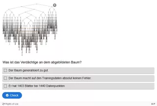 Lernspiel: C9-1 Multiple Choice: ein problematischer Baum. Quiz zum Video