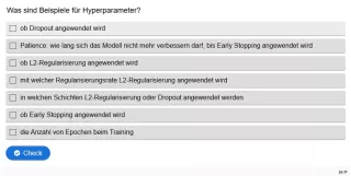 Lernspiel: C9-1 Multiple Choice: Hyperparameter. Quiz zum Video