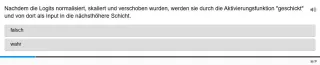 Lernspiel: C9-4 Single Choice: Auswirkungen von Batchnormalisierung. Quiz zum Video