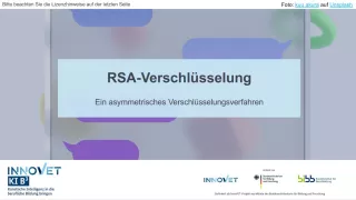 Presentation: B5-6 RSA-Verschlüsselung - Ein asymmetrisches Verschlüsselungsverfahren. Folien zum Video