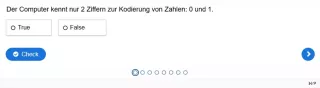 Lernspiel: B5-4 Speicherung von Zahlen beim Computer. Quiz zum Video