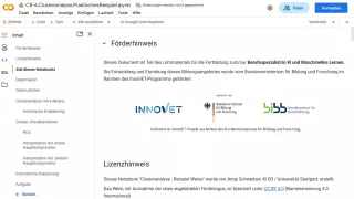 Sonstiges: C8-6 Jupyter Notebook: Clusteranalyse - Beispiel Weine