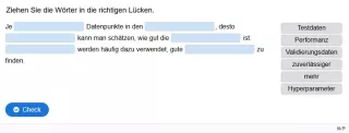 Lernspiel: C9-1 Drag the Words: Hyperparameter. Quiz zum Video