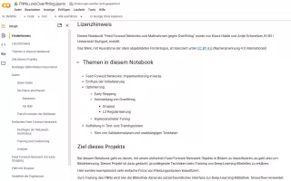 Sonstiges: F2 Jupyter Notebook: FNNs und Overfitting