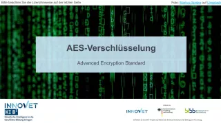 Presentation: B5-5 AES-Verschlüsselung - Advanced Encryption Standard. Folien zum Video