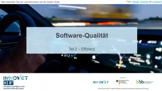 Presentation: G4-2 Software-Qualität: Teil 2 - Effizienz. Folien zum Video