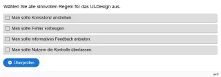 Lernspiel: G4-5 Multiple Choice: UI-Design. Quiz zum Video