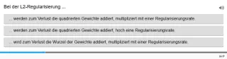 Lernspiel: C9-3 Single Choice: L2-Regularisierung. Quiz zum Video