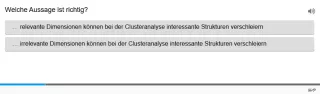 Lernspiel: C8-3 Single Choice: Principal Component Analysis. Quiz zum Video