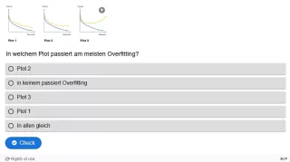Lernspiel: C9-1 Single Choice: Grad an Overfitting. Quiz zum Video