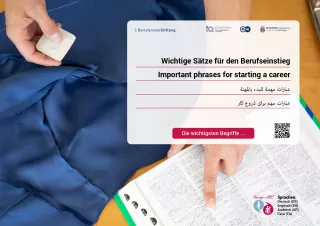 Arbeitsblatt: Wichtige Sätze für den Berufseinstieg (Arabisch, Farsi)
