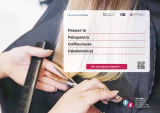 Arbeitsblatt: Friseur/-in | Die wichtigsten Begriffe (Französisch, Spanisch)