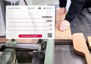 Arbeitsblatt: Tischler/in | Die wichtigsten Begriffe (Arabisch, Farsi)