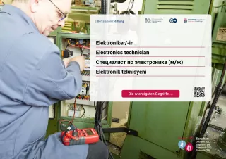 Arbeitsblatt: Elektroniker/-in Energie- und Gebäudetechnik| Die wichtigsten Begriffe (Russisch, Türkisch)