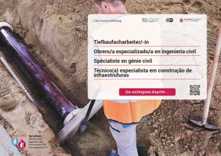 Arbeitsblatt: Tiefbaufacharbeiter/-in | Die wichtigsten Begriffe (Französisch, Spanisch)