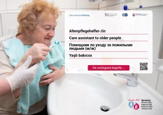 Arbeitsblatt: Altenpflegehelfer/-in | Die wichtigsten Begriffe (Russisch, Türkisch)