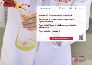 Arbeitsblatt: Fachkraft für Lebensmitteltechnik | Die wichtigsten Begriffe (Polnisch, Rumänisch, Bulgarisch)