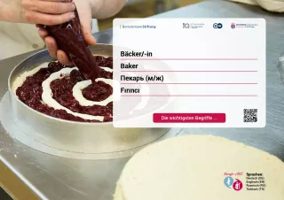 Arbeitsblatt: Bäcker/-in | Die wichtigsten Begriffe (Russisch, Türkisch)