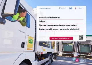 Arbeitsblatt: Berufskraftfahrer/-in | Die wichtigsten Begriffe (Russisch, Türkisch)