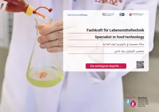 Arbeitsblatt: Fachkraft für Lebensmitteltechnik | Die wichtigsten Begriffe (Arabisch, Farsi)