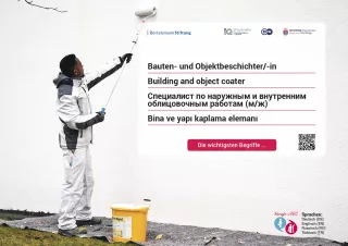 Arbeitsblatt: Bauten- und Objektbeschichter/in | Die wichtigsten Begriffe (Russisch, Türkisch)