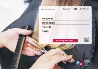 Arbeitsblatt: Friseur/-in | Die wichtigsten Begriffe (Polnisch, Rumänisch, Bulgarisch)