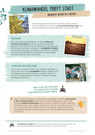 Unterrichtsbaustein: Klimawandel trifft Stadt