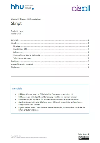 Kurs: Woche 13 | Theorie | Bildverarbeitung (PDF)