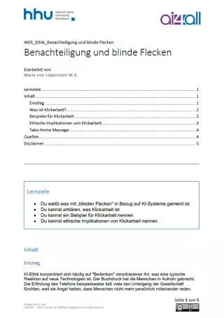Kurs: Woche 5 | Ethik | Benachteiligung und blinde Flecken (PDF)