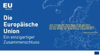 Presentation: Die EU – eine Folienpräsentation
