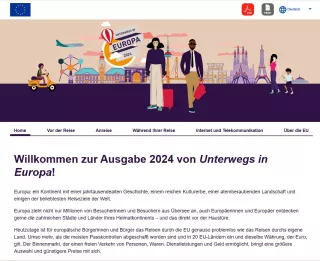 Webseite: Unterwegs in Europa | Website