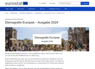 Daten: Interaktive Veröffentlichungen von Eurostat | Demografie Europas