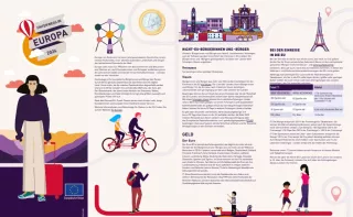 Flyer: Unterwegs in Europa | Flyer