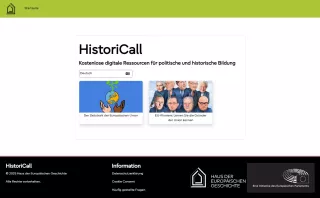 Webseite: HistoriCall: kostenlose digitale Ressourcen für den Politik- und Geschichtsunterricht