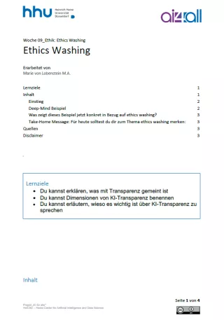 Kurs: Woche 9 | Ethik | Ethics Washing (PDF)