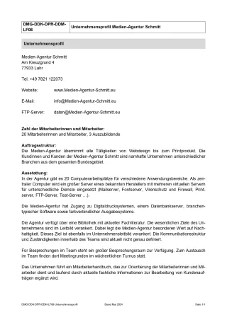 Unterrichtsbaustein: Unternehmensprofil - Lernfeld 8 (PDF, barrierefrei)