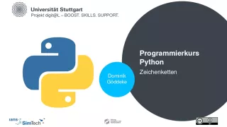 Video: D2a Zeichenketten - Pythonkurs (MP4)