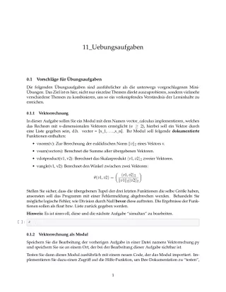 Ubung: E11b Größere Übungsaufgaben - Pythonkurs (PDF)